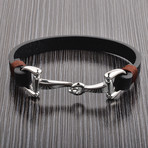 Hook Clasp Bracelet // Black // Set of 2
