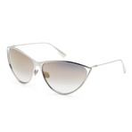 Women's New Motard Sunglasses // Palladium + Gray Gold Gradient