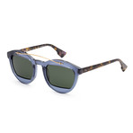 Women's Mania MANIA1S-889-QT Sunglasses // Transparent Blue + Havana