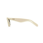 Unisex Cat Eye CL4019IN Sunglasses // Ivory + Dark Green