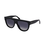 Unisex Geometric CL4001IN Polarized Sunglasses // Black + Gray Blue Gradient