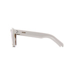 Women's Cat Eye CL40090I Sunglasses // White + Brown