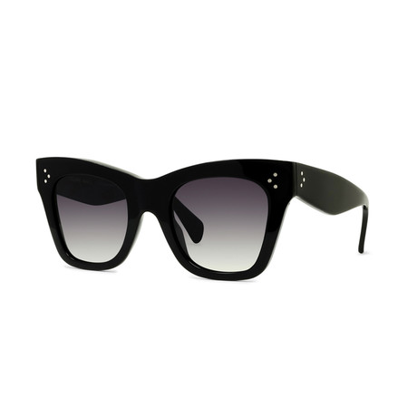 Women's Cat Eye CL4004IN Polarized Sunglasses // Black + Gray Gradient