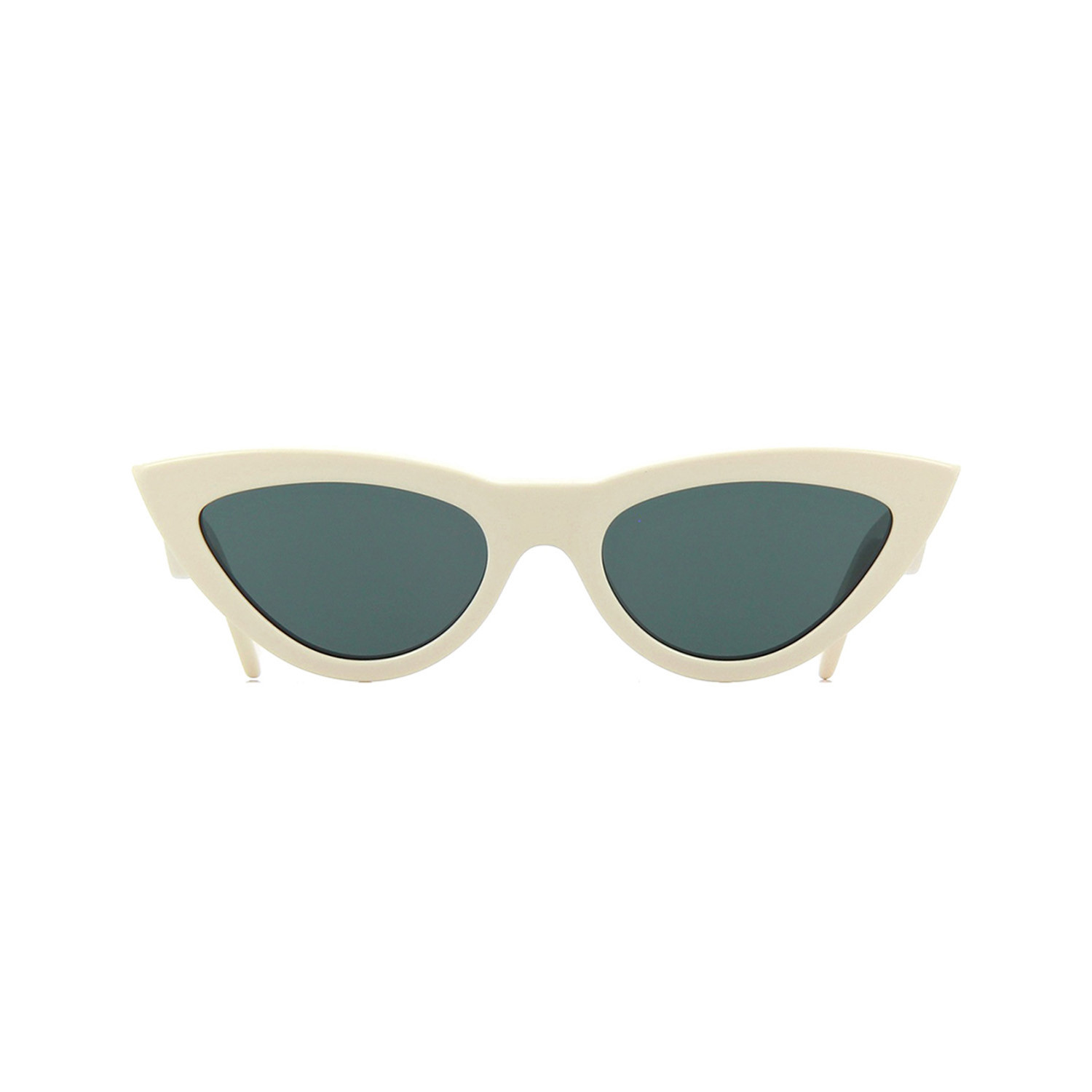 Unisex Cat Eye CL4019IN Sunglasses // Ivory + Dark Green - Celine ...