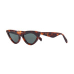 Unisex Cat Eye CL4019IN Sunglasses // Dark Havana + Dark Green