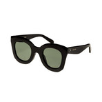 Women's Geometric CL4005FN Sunglasses // Black + Green