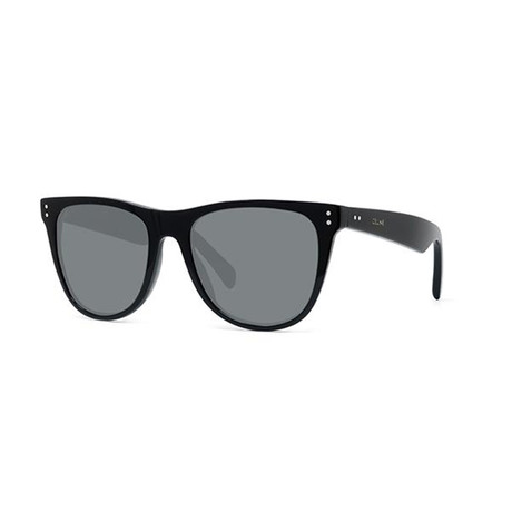 Unisex Oval Wayfarer CL40088I Sunglasses // Black + Gray