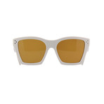 Women's Cat Eye CL40090I Sunglasses // White + Brown