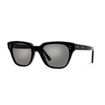 Unisex Geometric CL40061I Polarized Sunglasses // Black + Gray