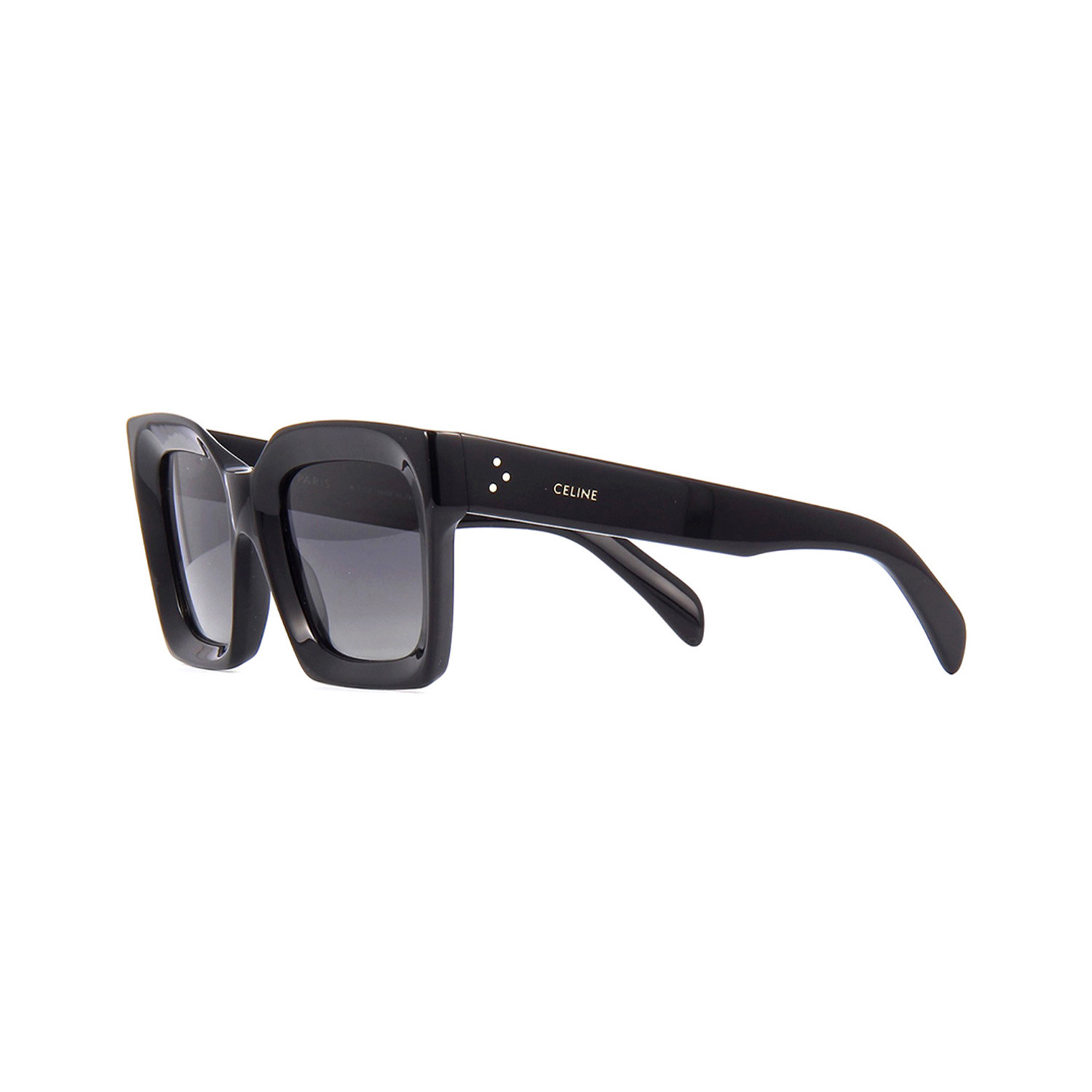 Unisex Squared CL40130I Polarized Sunglasses // Black + Gray - Celine ...
