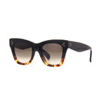 Women's Catherine Cat Eye CL4004IN Sunglasses // Black + Havana + Brown Gradient