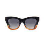 Women's Catherine Cat Eye CL4004IN Polarized Sunglasses // Black + Havana + Gray Gradient