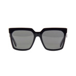 Women's Square CL4055IN Polarized Sunglasses // Black + Gray