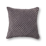 Criss Cross // Charcoal // Pillow (Cover Only)