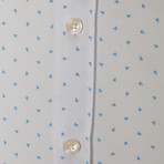 Uso Button-Up Shirt // White + Baby Blue (M)