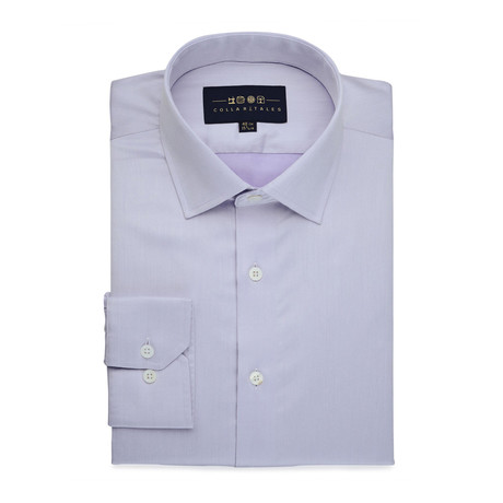 Fine Twill Button-Up Shirt // Lavender (S)