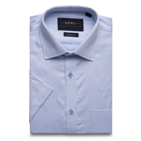 Dobby Button-Up Shirt II // Blue (S)