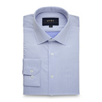 Fine Twill Button-Up Shirt // Blue (S)