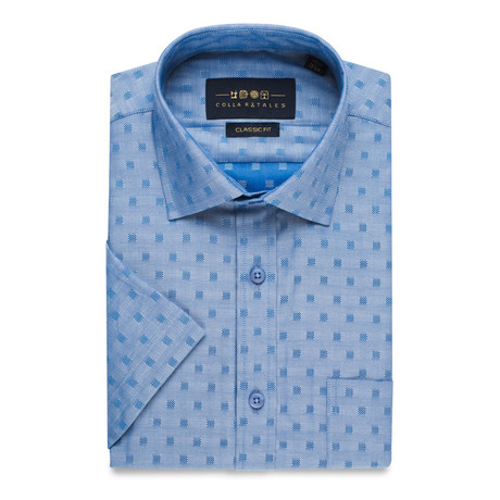 Dobby Button-Up Shirt I // Blue (S)