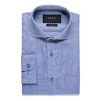 Extreme Cutaway Button-Up Shirt // Blue (L)
