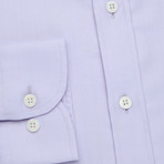 Fine Herringbone Button-Up Shirt // Lavender (L)