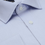 Fine Twill Button-Up Shirt // Blue (L)