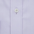 Fine Herringbone Button-Up Shirt // Lavender (XL)