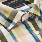 Checkered Button-Up Shirt // Multicolor (S)