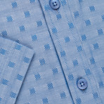 Dobby Button-Up Shirt I // Blue (XL)