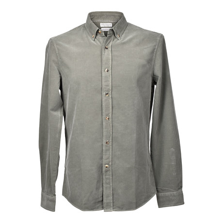 Brunello Cucinelli // Button-Up Shirt // Olive (XS)