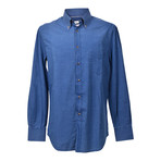 Brunello Cucinelli // Button-Up Shirt // Blue V4 (XS)