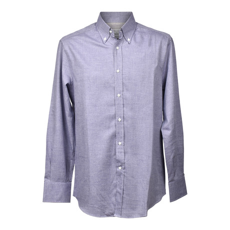 Brunello Cucinelli // Button-Up Shirt // Blue V5 (XS)