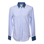Brunello Cucinelli // Button-Up Shirt // Blue V3 (XS)