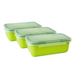 Hermetic Food Container // Set of 3 // 0.75 L (White)