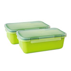 Hermetic Food Container // Set of 2 // 1 L (White)