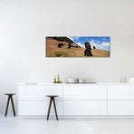 Moai Statues, Tahai Archaeological Site, Rano Raraku, Easter Island, Chile // Panoramic Images (60"W x 20"H x 0.75"D)