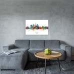 Bogota, Colombia Skyline // Michael Tompsett (40"W x 26"H x 1.5"D)