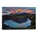 Rio Paine River Sunrise // Dennis Frates (40"W x 26"H x 1.5"D)