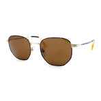 Persol // Men's PO2446S-107557 Polarized Sunglasses // Gold + Havana