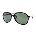 Persol // Men's PO3194S-104158 Double Bridge Polarized Sunglasses // Black