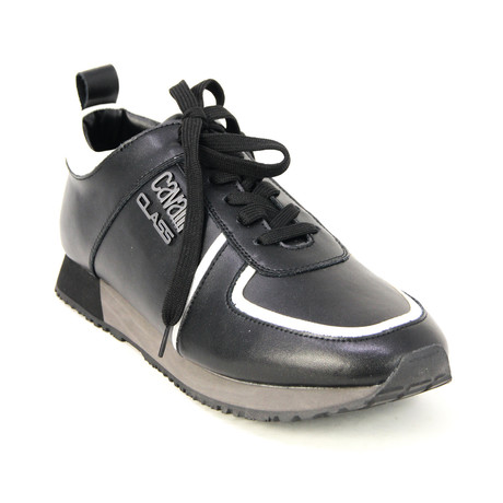 Men's Classic Running Sneaker // Black + White (Euro: 38)