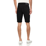 Max Roll Cuff Jean Shorts // Jet Black (34)