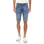 Marc Roll Cuff Jean Shorts // Medium Blue (36)