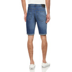 Max Roll Cuff Jean Shorts // Blue (36)