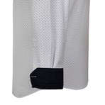 Norman Button-Up Shirt // White + Gray (2XL)