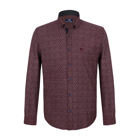 Raymond Button-Up Shirt // Bordeaux (M)