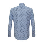 Nigel Button-Up Shirt // Navy Blue (S)