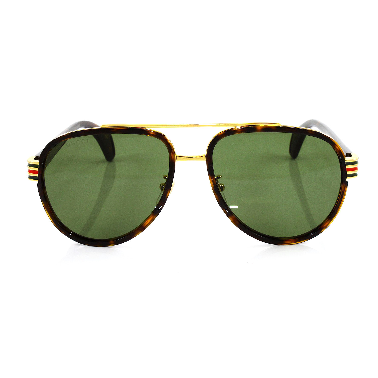 Gucci Men S Gg0447s Sunglasses Havana Gold Green Gucci Touch Of Modern