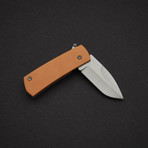 Shamsher “Paw Claw” // Orange Paper (M390 Satin Blade)