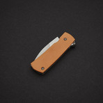 Shamsher “Paw Claw” // Orange Paper (M390 Satin Blade)